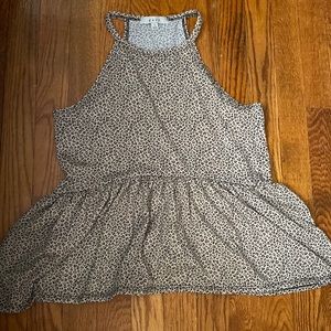 Cheetah print tank S
